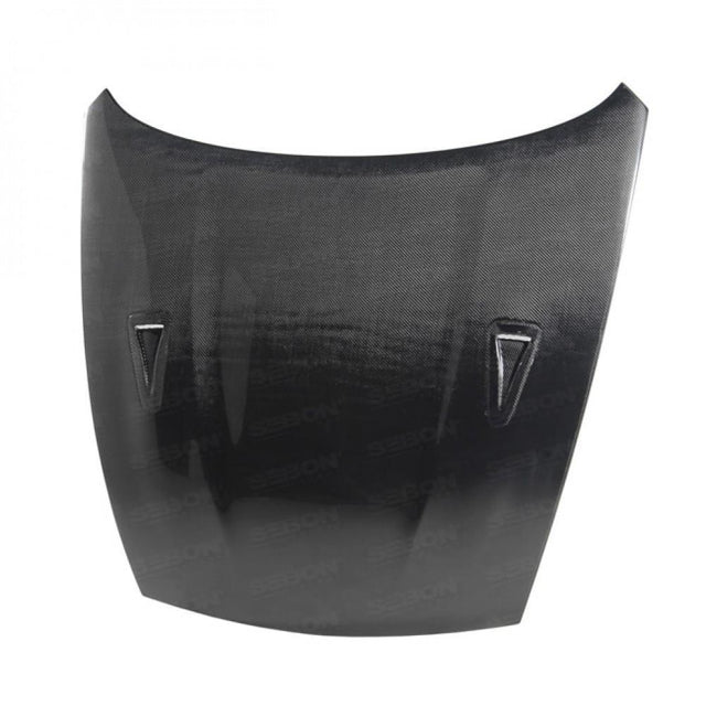 Seibon GTR-Style Dry Carbon Fiber Hood | 2009-2020 Nissan 370z (HD0910NS370-GTR)