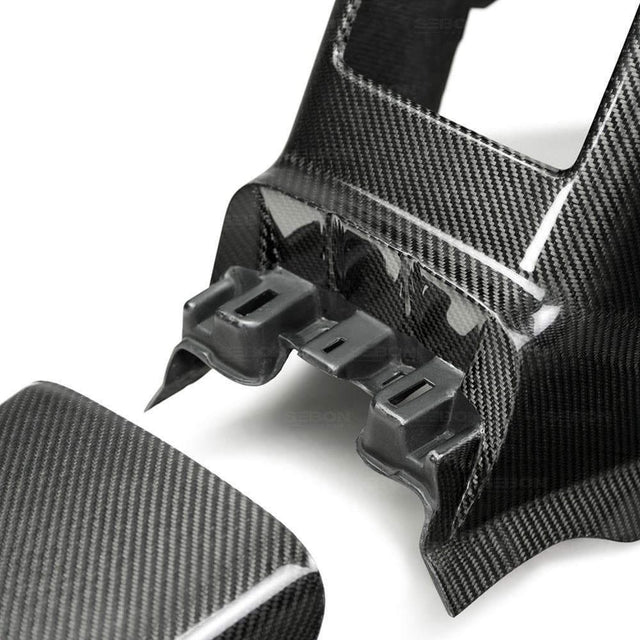 Seibon Rear Carbon Fiber Center Console | 2009-2018 Nissan GT-R R35 (RCC0910NSGTR)