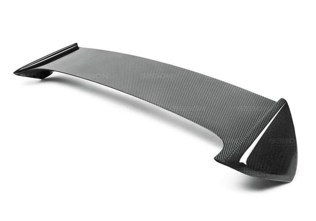 Seibon OEM-style Carbon Fiber Rear Spoiler w/ LED Cutout | 2008-2010 Subaru WRX/STI Hatchback (RS0809SBIMP-STI)