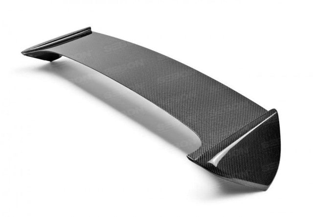 Seibon OEM-style Carbon Fiber Rear Spoiler Shaved | 2008-2010 Subaru WRX/STI Hatchback (RS0809SBIMP-STI-S)