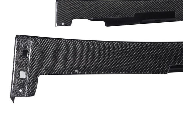 Seibon VR-style Carbon Fiber Side Skirts | 2008-2015 Mitsubishi Evo X (SS0809MITEVOX-VR)