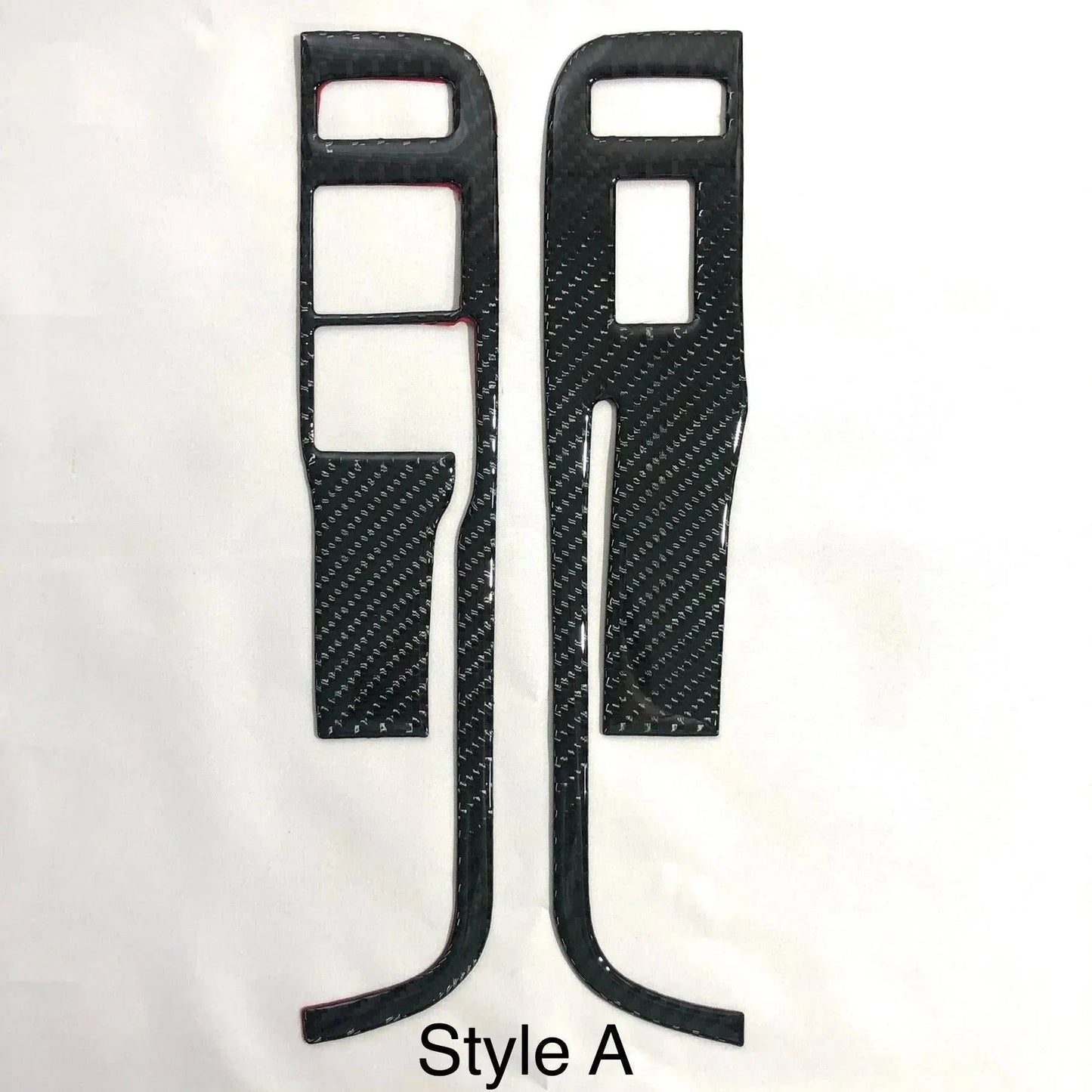 [Set] Carbon Fiber Door Window Switch Panel Overlay for Chevrolet Camaro 2010-2015
