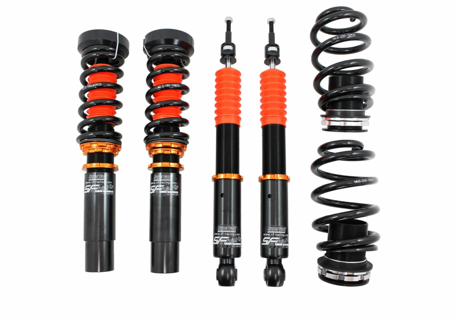 SF Racing Track Coilovers for 2008-2015 Audi A4 Quattro AWD (B8/8K)