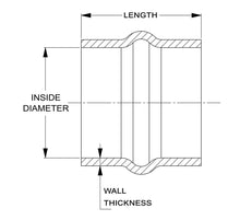 HPS Ultra High Temp Aramid Reinforced Silicone Single Hump Coupler Hose, Max. Temperature 500F
