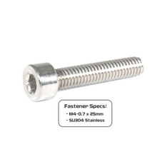 ZSPEC M4-0.7x25mm Socket-Cap SHSC Fasteners, Stainless, 10-Pack