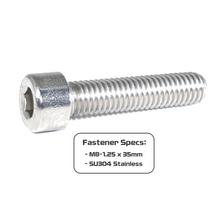ZSPEC M8-1.25x35mm Socket-Cap SHSC Fasteners, Stainless, 10-Pack