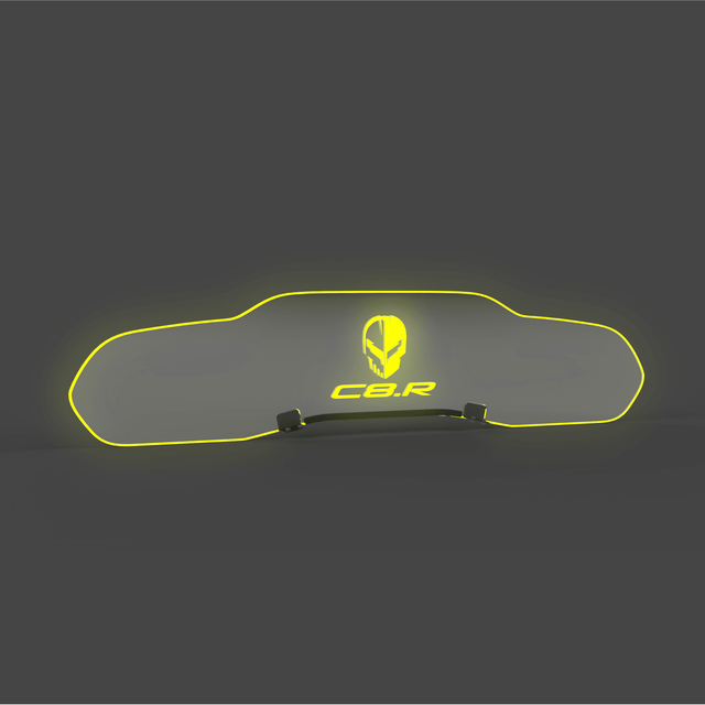 WindRestrictor® C8 Coupe Rear Add On Glow Plate