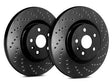 SP Performance 259mm Cross Drilled Rear Brake Rotors | 1997-2001 Acura Integra and 2002-2006 Acura RSX (C19-245)