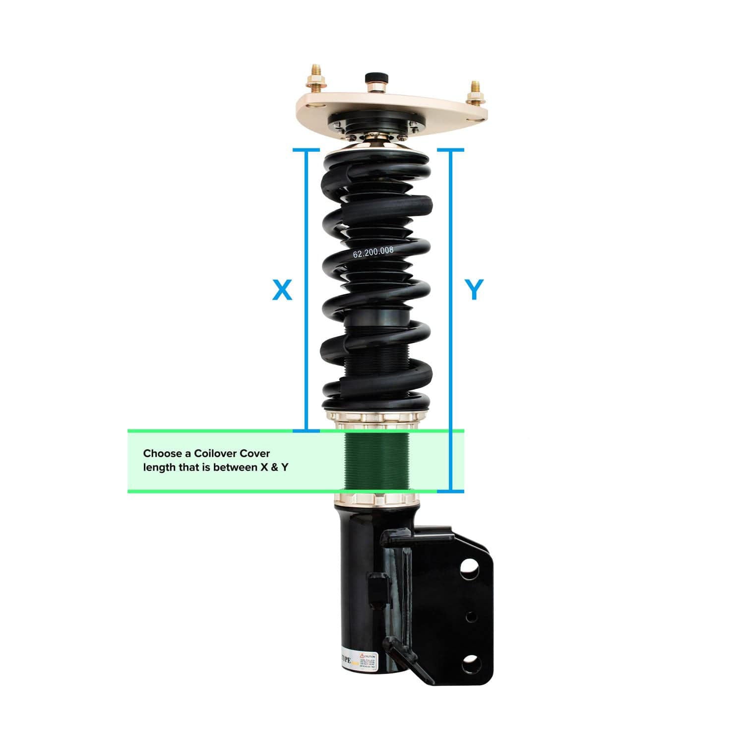 Coilover Covers 270mm (Set of 2)