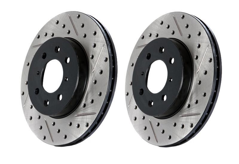 StopTech Slotted & Drilled Brake Rotor - RR | 2010-2014 Volkswagen Golf GTI (127.33099R)