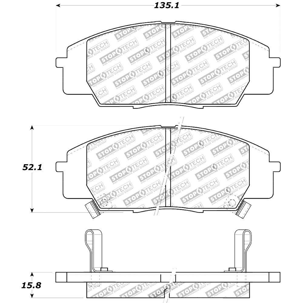 StopTech Sport Brake Pads - Front | Multiple Honda/Acura Fitments (309.08290)