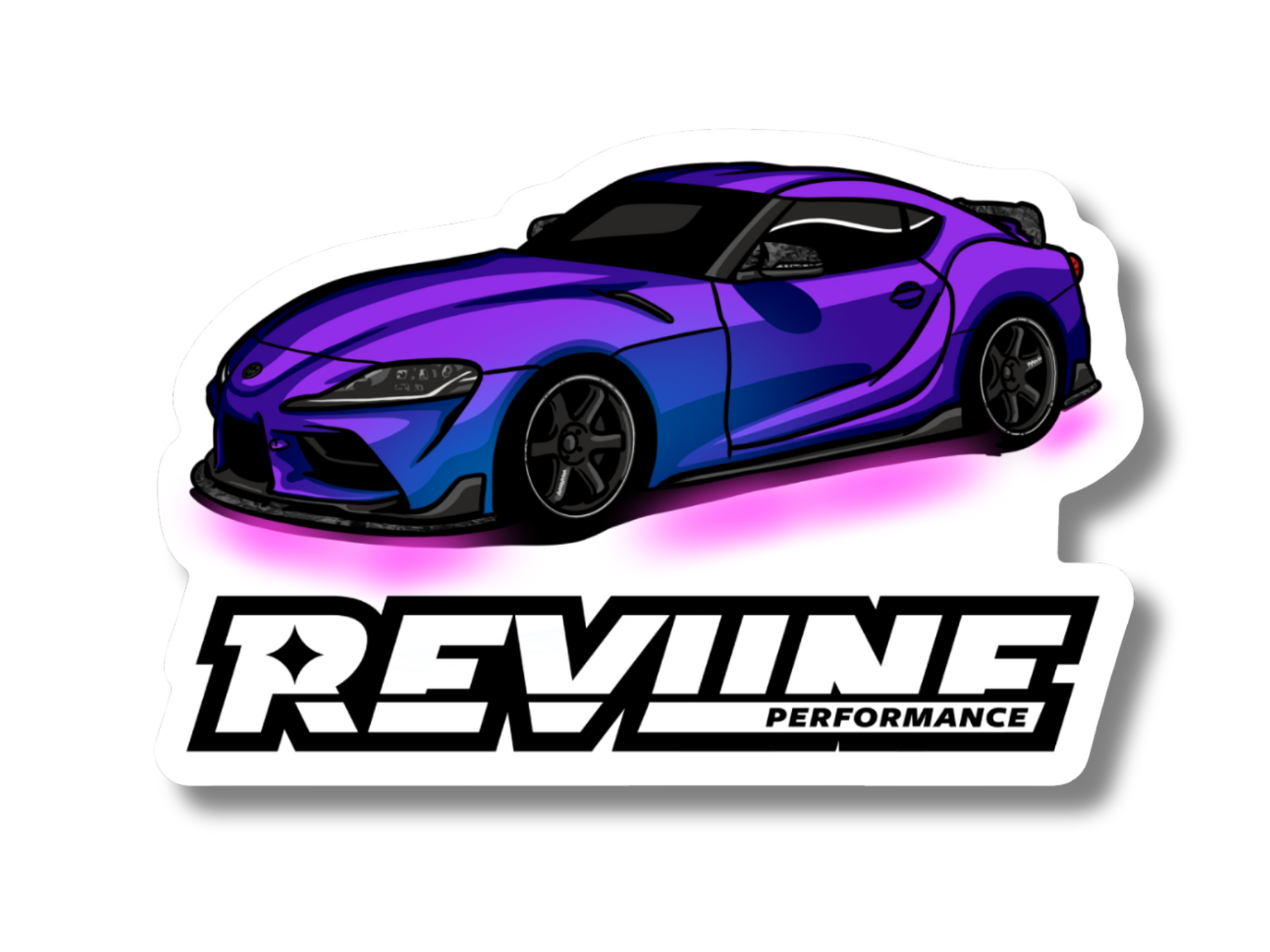MKV Street Glow Revline Sticker