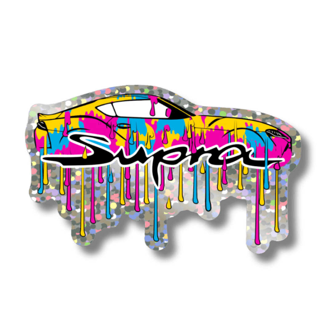 Supra Paint Drip Holographic Sticker