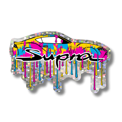 Supra Paint Drip Holographic Sticker