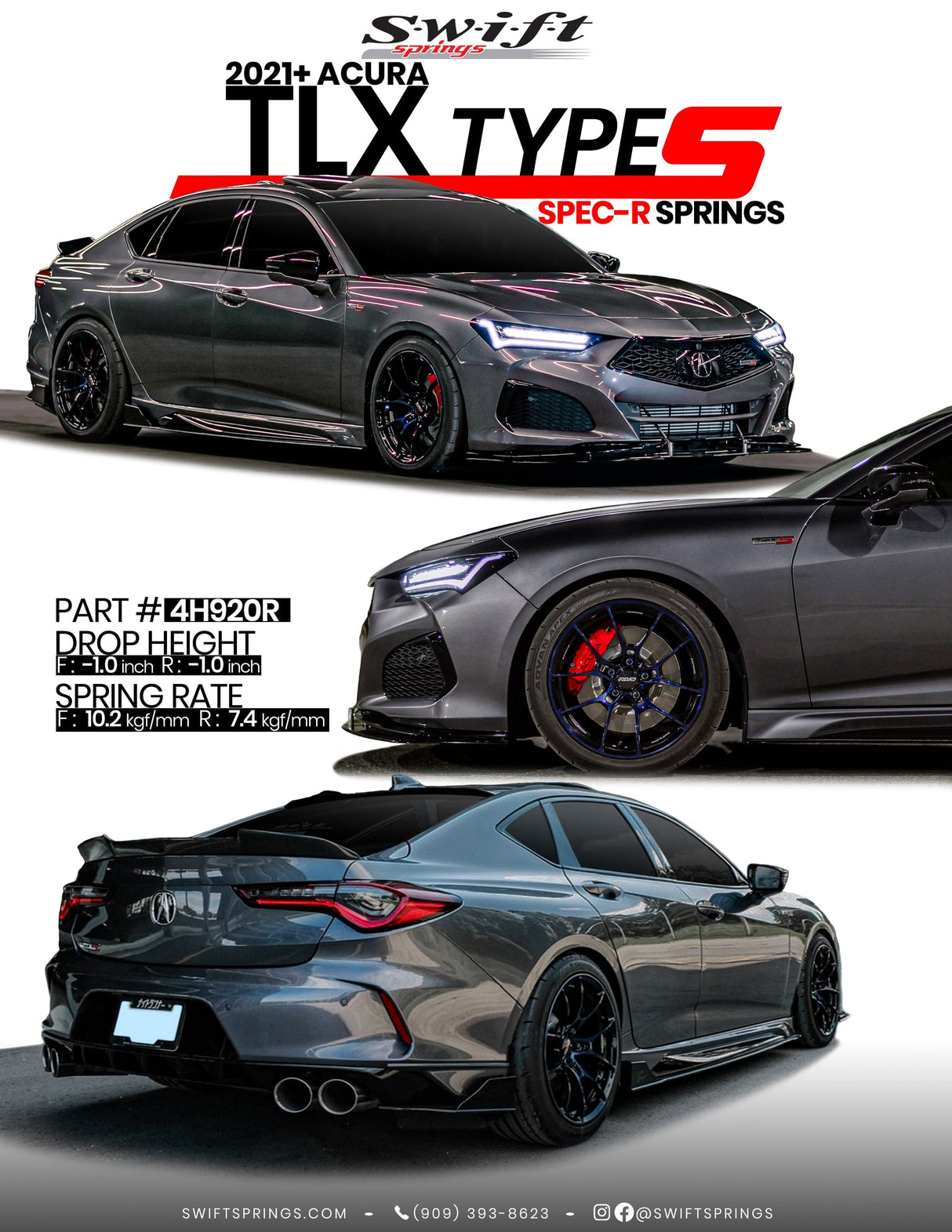 Swift Spec-R Lowering Springs - 2021+ Acura TLX Type S