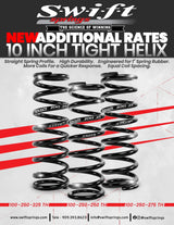 Swift Springs Standard Coilover Tight Helix Spring (Straight Type) - ID: 2.5" / Length: 10"