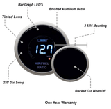 2-1/16" Digital Air Fuel Ratio & Volt Gauge - Blue