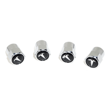 Chrome Valve Stem Tire Caps, Style: Tesla