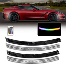 CORVETTE 14-19 FRONT/REAR RGB DYNAMIC LED SIDE MARKERS w/ REMOTE