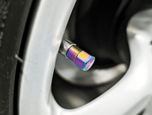 Titanium Tire Cap Set, Universal for Valve Stem Caps on Cars & Bikes, Grade-5 Titanium