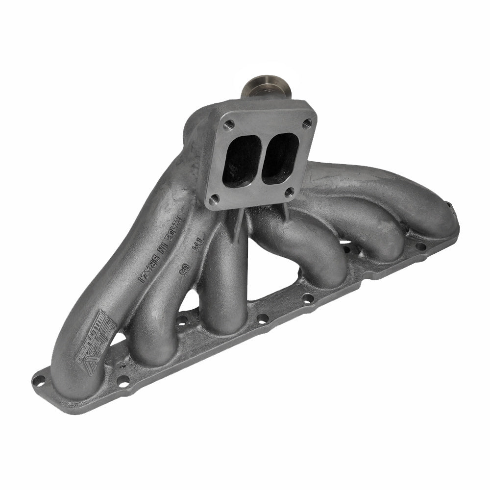 Toyota Supra Soarer Lexus IS300 GS 2JZ-GE T4 Twin Scroll Flow Top Mount Turbo Manifold - 44/45mm Vband Wastegate Flange