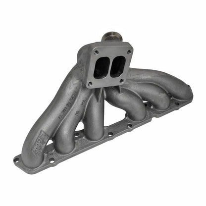 Toyota Supra Soarer Lexus IS300 GS 2JZ-GE T4 Twin Scroll Flow Top Mount Turbo Manifold - 44/45mm Vband Wastegate Flange - PRE SALE