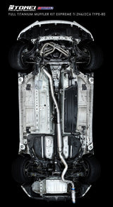 Tomei Expreme Ti Type-80 Cat Back Exhaust | 2013-2024 Subaru BRZ / Scion FR-S / Toyota GR86(TB6090-SB03C)