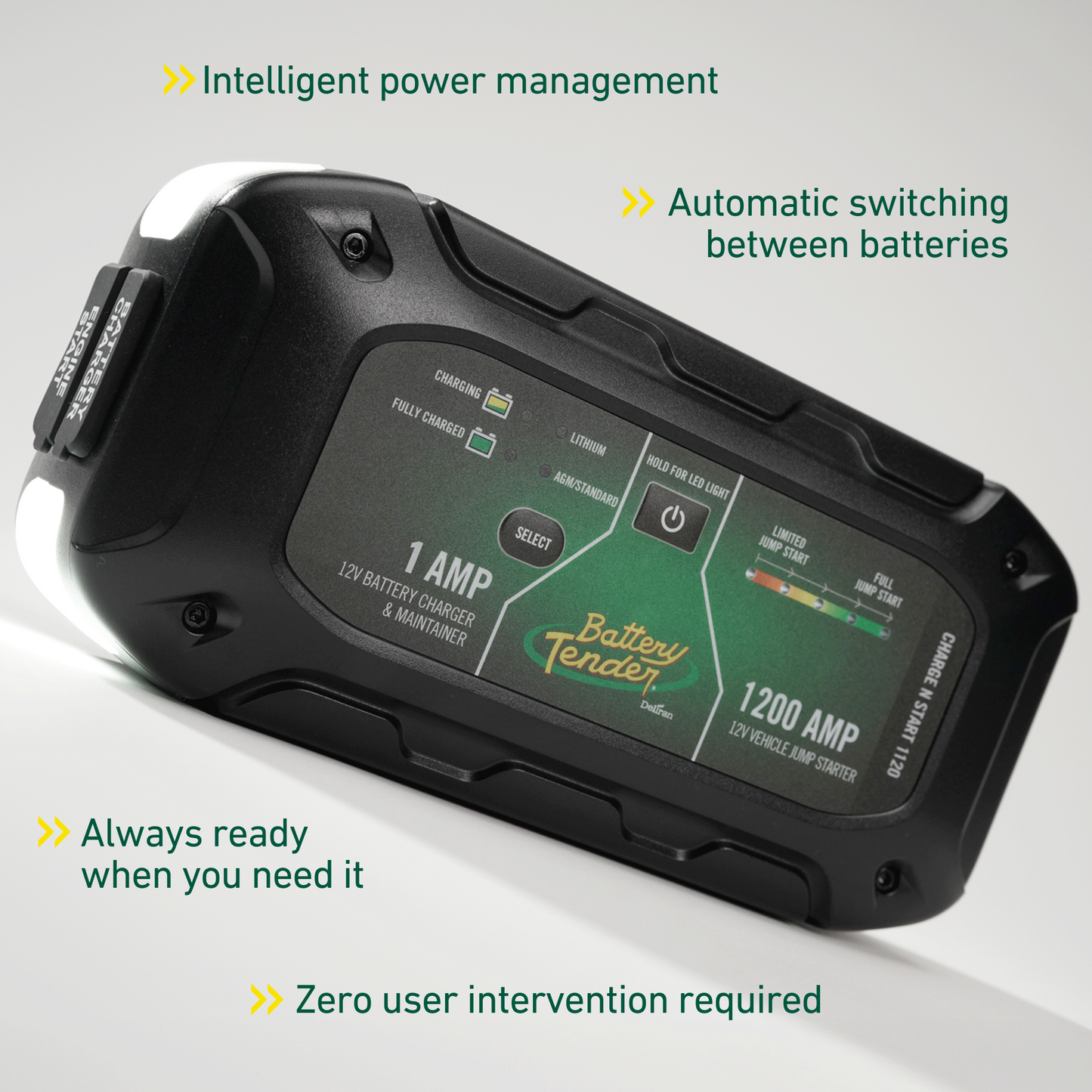 Charge N Start 1120 1 AMP Battery Charger & 1200 AMP Jump Starter