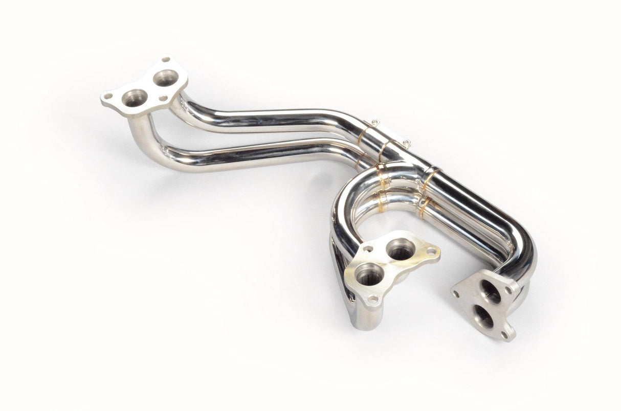 TR TR-ES1002 Gen 2 Twin Scroll Equal Length Exhaust Manifold with 3 Bolts Up-Pipe for EJ20/25