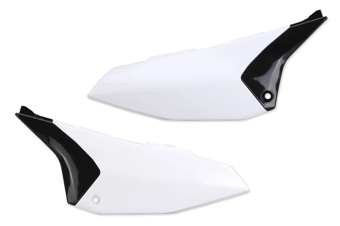 18-25 YZ65 UFO White Side Number Plates