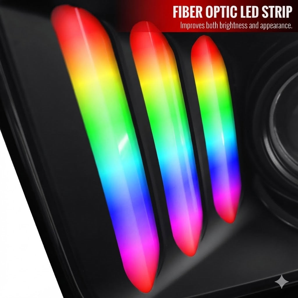 NTXGLOW RGB projector headlights (2005 - 2009 Ford Mustang)