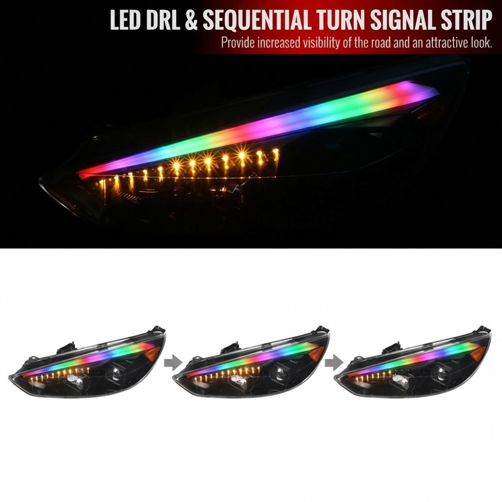 NTXGLOW RGB headlights (2015 - 2019 Ford Focus)