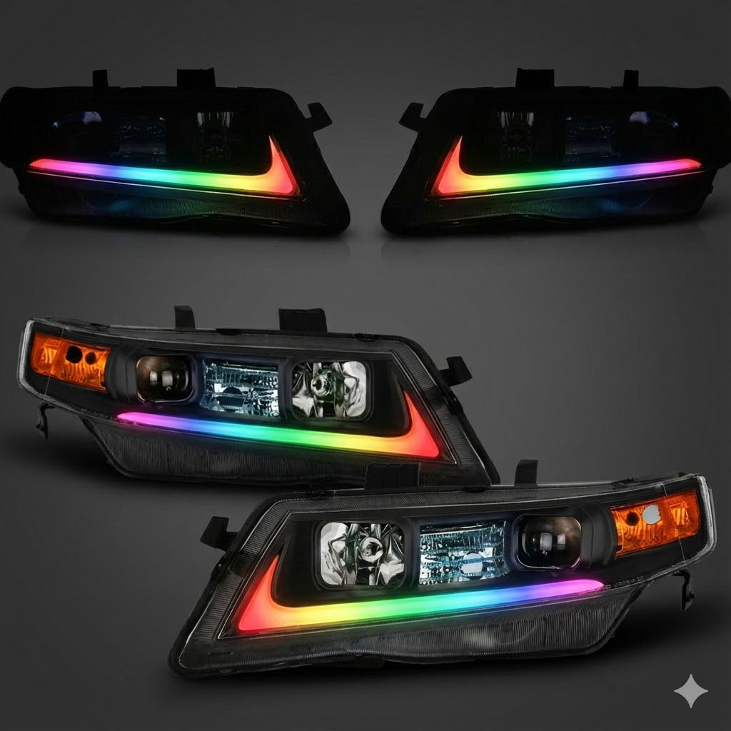 NTXGLOW RGB headlights (2004 - 2008 Acura TSX CL9)