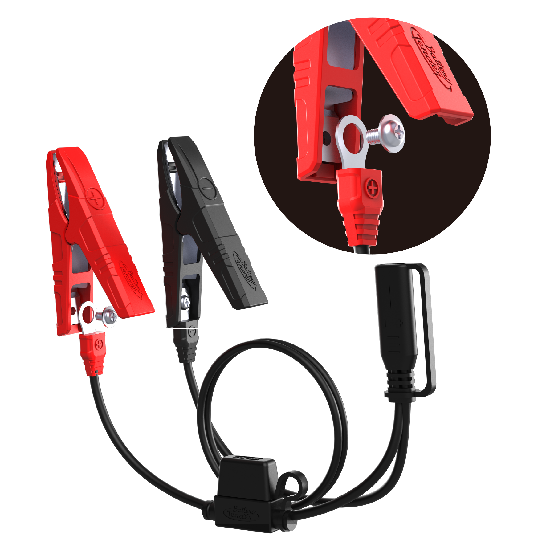 Alligator Clip and Ring Terminal Combo with Quick Disconnect