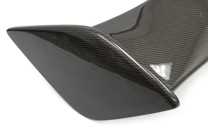OLM Silverline Carbon Fiber OEM S Style Spoiler with Black Bases - 2015+ WRX / 2015+ STI