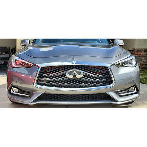 Velossa Tech BIG MOUTH Full Kit Intake Snorkel | 2016-2023 Infiniti Q50 Red Sport (VT-BM-0223-PBLU-BLK-RECT)