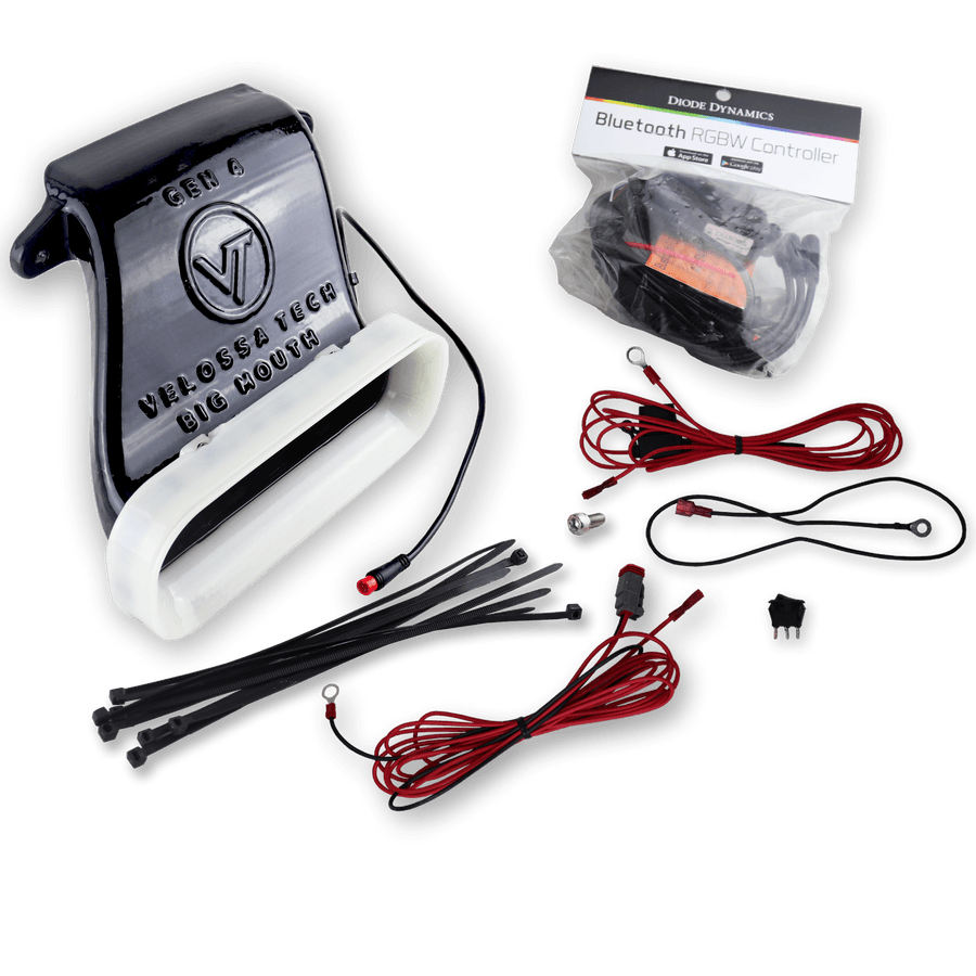 Velossa Tech BIG MOUTH Full Lit Kit Intake Snorkel | 2019-2022 Hyundai Veloster Turbo/R-spec/Non-Turbo