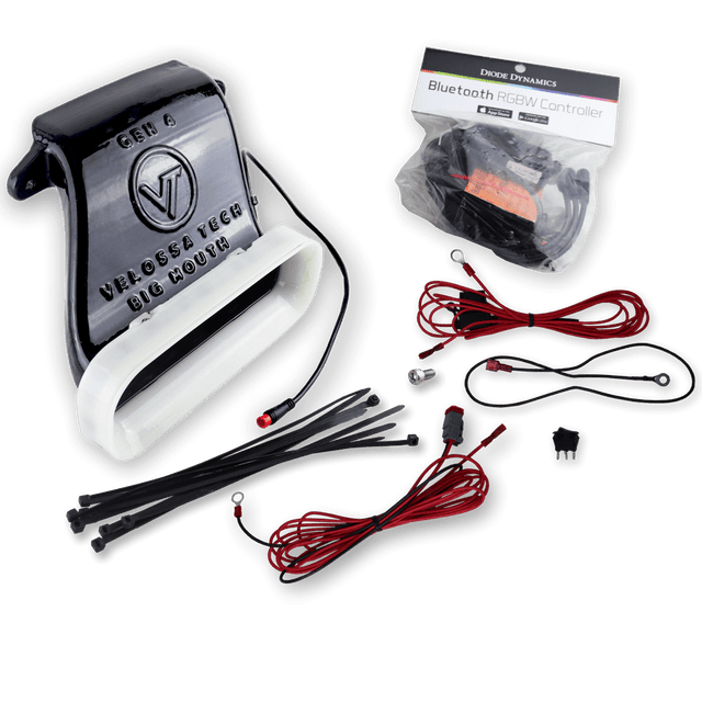 Velossa Tech BIG MOUTH Full Lit Kit Intake Snorkel | 2019-2022 Hyundai Veloster Turbo/R-spec/Non-Turbo