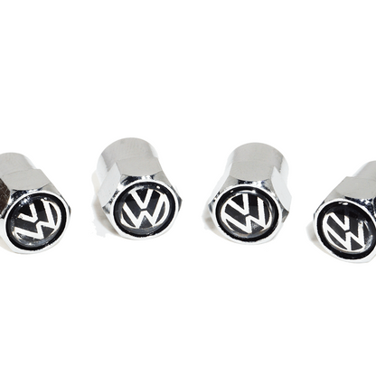 Chrome Valve Stem Tire Caps, Style: VW