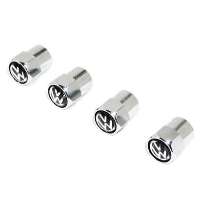 Chrome Valve Stem Tire Caps, Style: VW