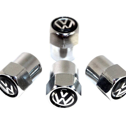 Chrome Valve Stem Tire Caps, Style: VW