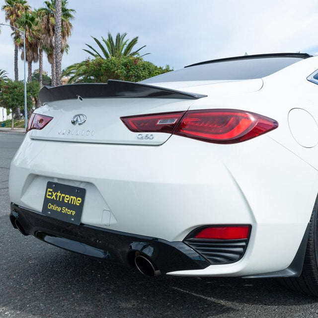 2017-Up Infiniti Q60 Carbon Fiber High Kick Rear Spoiler