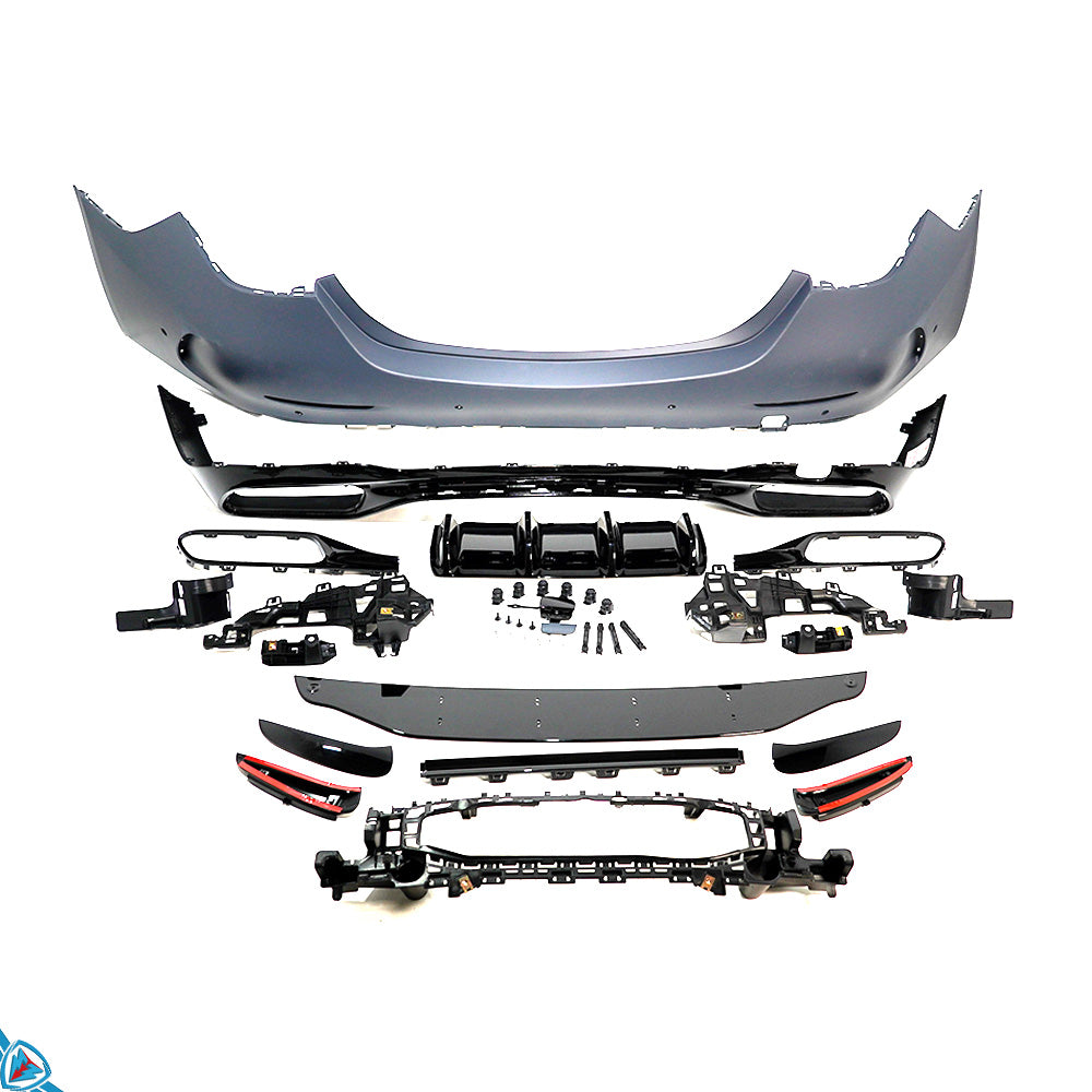 2022-2025 Mercedes-Benz (W206) Pre-Facelift C63 AMG Style Rear Bumper Conversion Kit