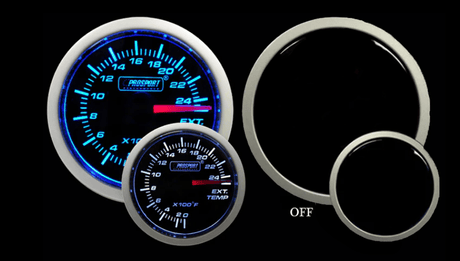 2-1/16" Blue/White Exhaust Gas Temperature Gauge