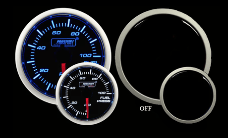 2-1/16" Blue/White Fuel Pressure