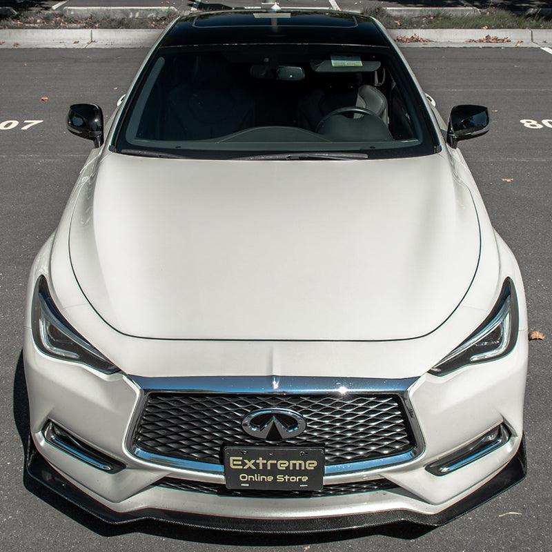 2017-Up Infiniti Q60 Carbon Fiber Front Splitter Ground Effect