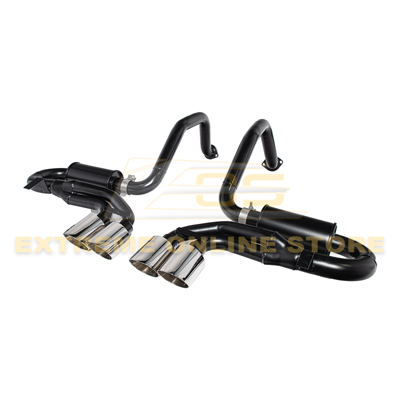 EOS Corvette C5 Muffler Axle Back Quad Tips Exhaust