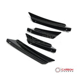 C8 Corvette Front Bumper Carbon Fiber Canards - 4pcs