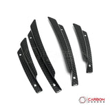 C8 Corvette Front Bumper Carbon Fiber Canards - 4pcs