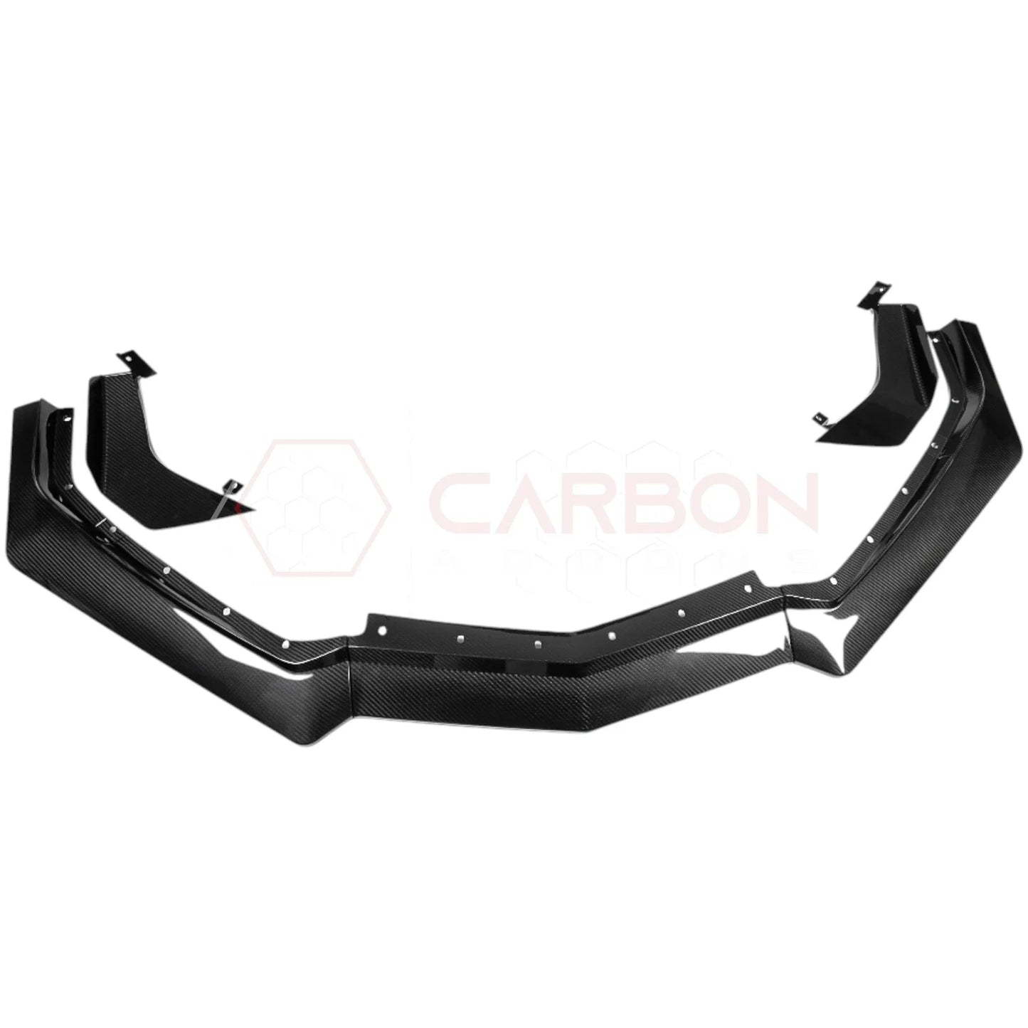 C8 Corvette Stingray Carbon Fiber Z07 Style Front Splitter & Canards